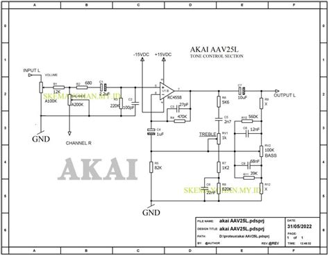 TONE CONTROL AKAI 1 AUDIO SCHEMATICS COLLECTIONAUDIO SCHEMATICS