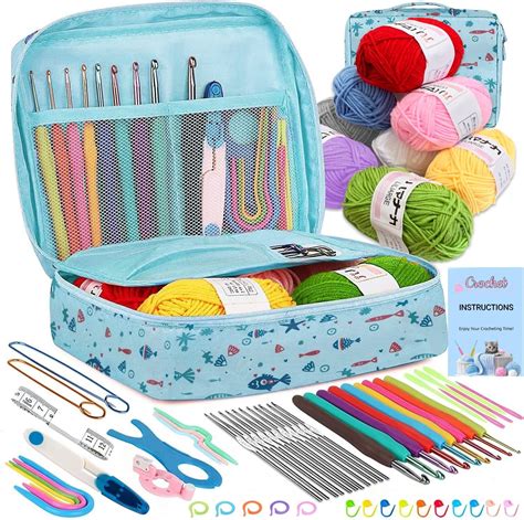 Amazon Cdrompy 65Pcs Crochet Kit For Beginners Crochet Kit For