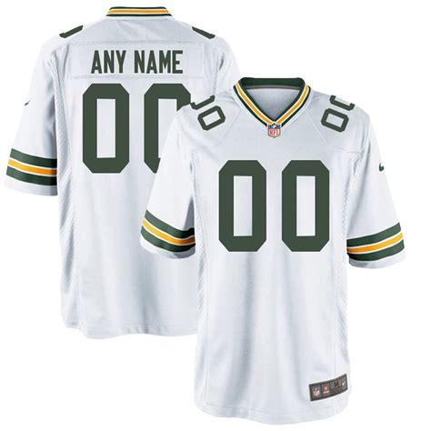 Nike Men’s Green Bay Packers Customized White Game Jersey – GREEN BAY ...