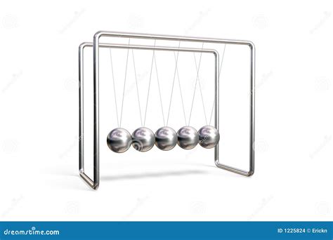 Newton S Cradle Stock Illustration Illustration Of Balance 1225824