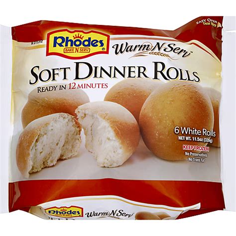 Rhodes Bake N Serv® Warm And Serve™ Soft White Rolls 6 Ct Pouch Buns And Rolls My Country Mart