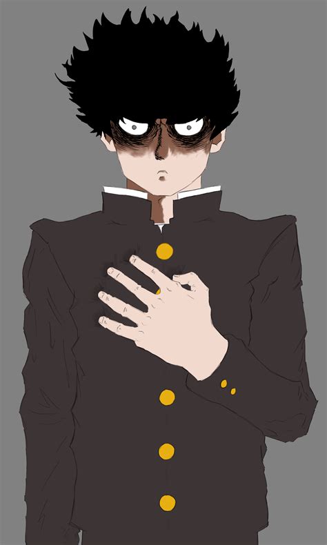 Shigeo Kageyama Mob White T Poison By Scadan On Deviantart