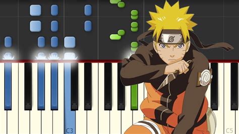 Naruto Shippuden Opening 16 Piano Tutorial Notas Musicales YouTube