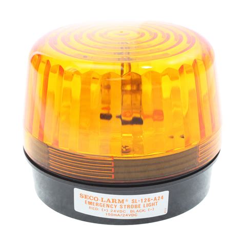 Buy Seco Larm Enforcer Xenon Strobe Light 24vdc Amber Lens Sl 126