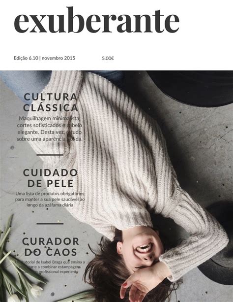 Explora Os Nossos Modelos Gratuitos De Capas De Revista De Moda Canva