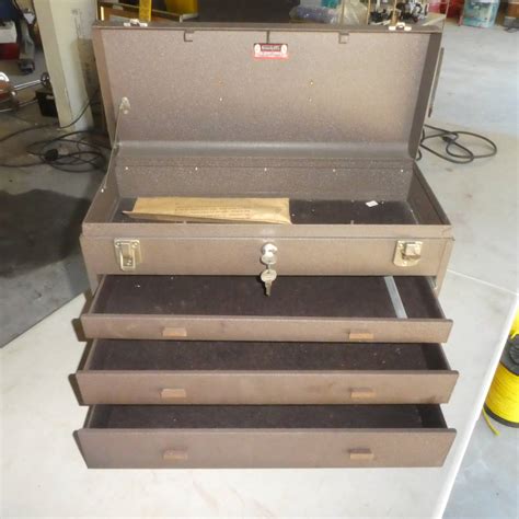 Lot Vintage Kennedy Machinist Tool Chest Original Drawer