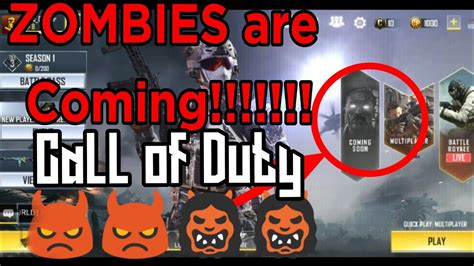 Update In Call Of Duty Mobile Zombie Mode Update Youtube