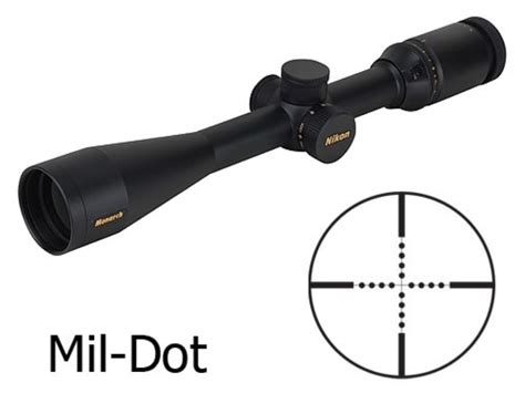 Nikon Monarch Rifle Scope 4 16x 42mm Side Focus Mil Dot Reticle Matte