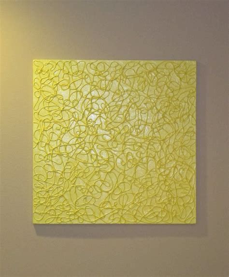 Blukatkraft Diy Simple Textured Wall Art With String