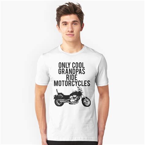 Cool Grandpas Ride Motorcycles Unisex T Shirt By Mralan Redbubble