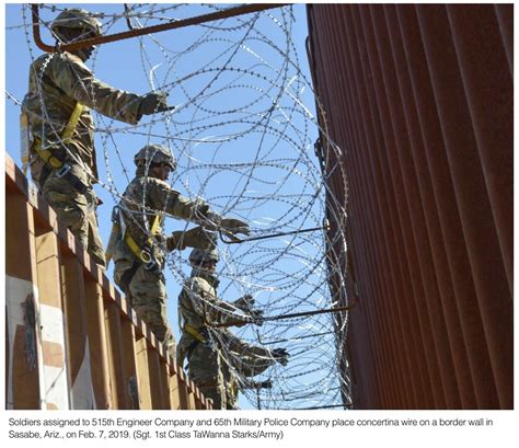 How the border wall work-stop could affect troop deployments ...