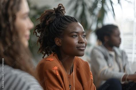 Empathetic Group Therapy Session Focusing On Mental Health Awareness