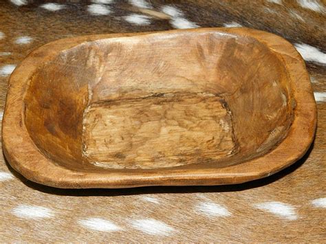 Amazon Carved Wooden Dough Bowl Primitive Wood Trencher Tray