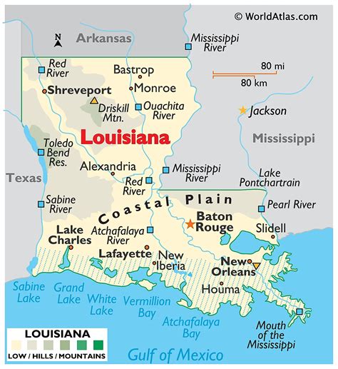 Louisiana Maps & Facts - World Atlas