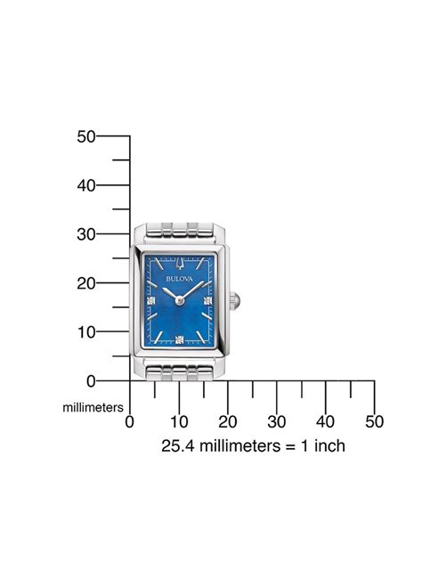 Bulova Damenuhr Sutton Blau Mit Kleinen Diamanten 96P245 Uhrcenter