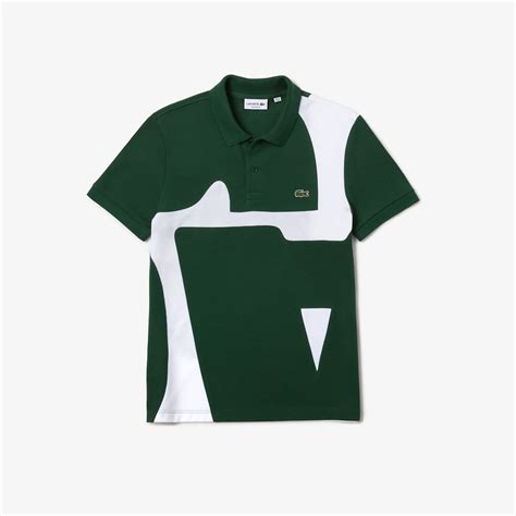 Buy Mens Heritage Regular Fit Print Cotton Piqué Polo Shirt Lacoste Qa