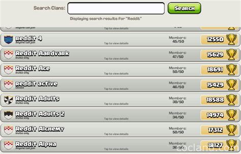 Choosing A Clan In Clash Of Clans Coc Land