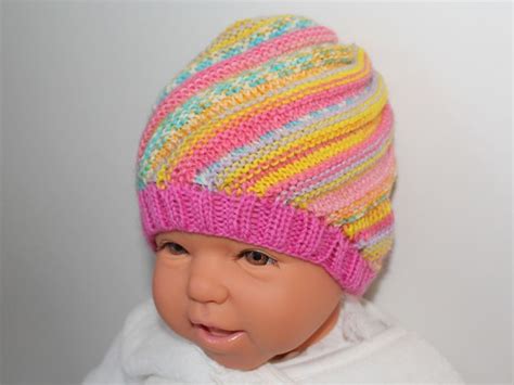 Strickanleitung Wirbel Beanie Spiralm Tze F R Babies Mypatterns De