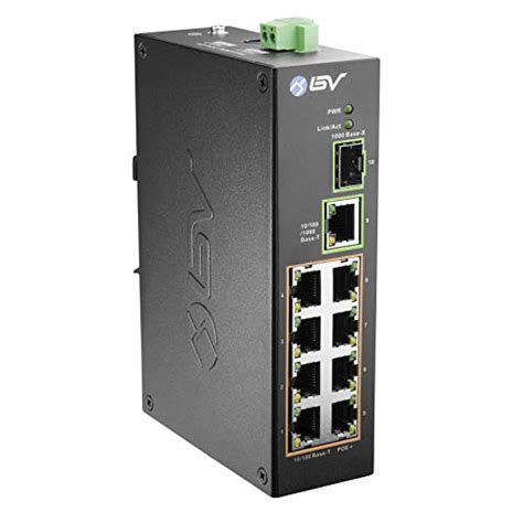 Buy Bv Tech 10 Port Poe Industrial Din Rail Switch 8 Poe Ports