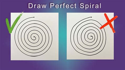 How To Draw A Perfect Spiral With Very Easy Steps Drawing Ex