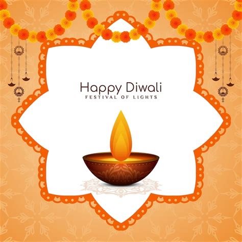 Free Vector Happy Diwali Hindu Indian Cultural Festival Background