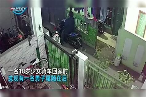 少女被男子尾随，出门发现摩托车沾满体液崩溃，监控拍下恶心一幕 体液 监控 摩托车