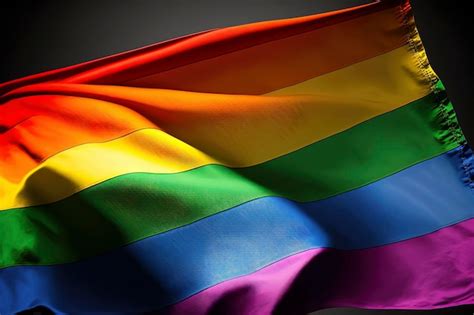 Bandera Del Arco Iris Del Orgullo Gay Lgbt Aigenerated Foto Premium