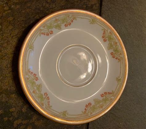 Vintage Elite Works Of Limoges France Teacup And Saucer Gilded Etsy