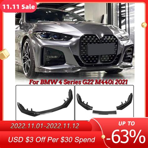 For BMW 4 Series G22 G23 G24 G26 2020 Front Bumper Splitter Lip