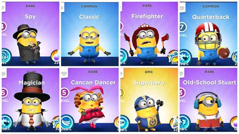 Minion Rush Spy VS Classic VS Firefighter VS Quarterback VS Magician VS