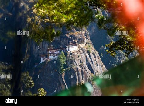 Taktsang Dzong Monastery Or Tigers Nest Built In The 8th Century