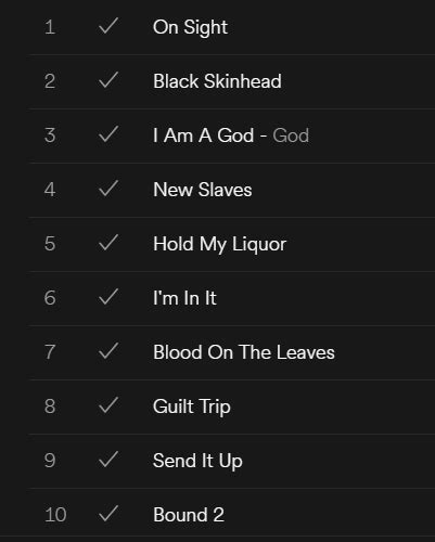 My Top 10 Kanye songs : r/Kanye