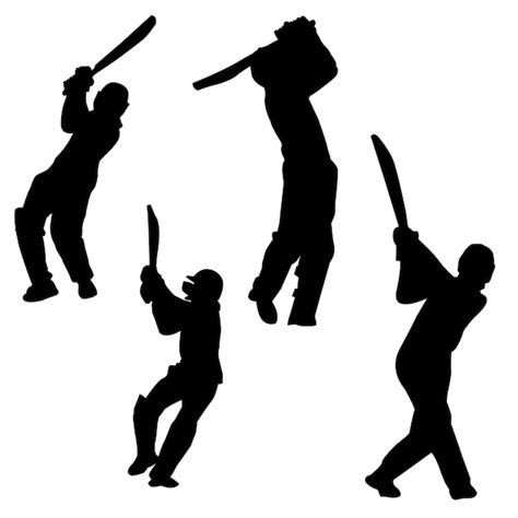 Premium Vector | A man with a bat in his hand is holding a bat cricket ...