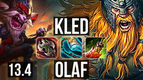 KLED Vs OLAF TOP Rank 2 Kled 7 Solo Kills 500 Games KR