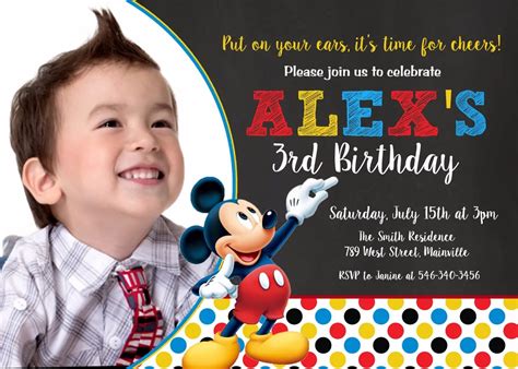 Mickey Mouse Clubhouse Birthday Invitations