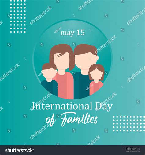 Happy International Day Families Logo Vector Stock Vector (Royalty Free ...