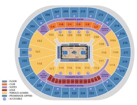 Orlando Arena Seating Chart - Ponasa