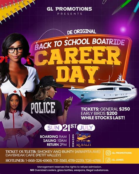 Back To School Boatride Career Day Trinbago Events