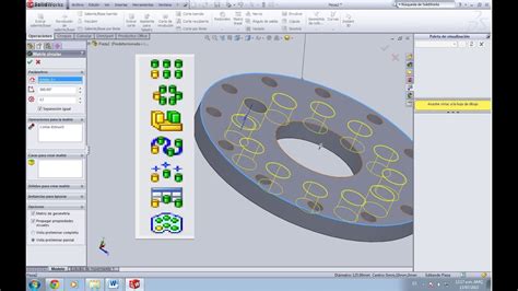 Tutorial 12 De Solidworks Matriz Lineal Circular Por Curva Por