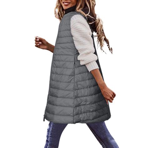 Womens Winter Gilets Sleeveless Coats Warm Padded Jacket Thermal Vest