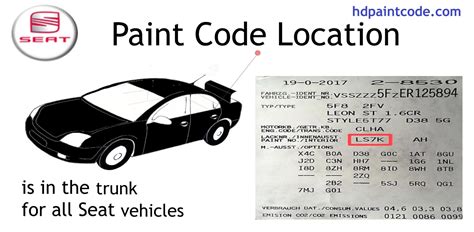 Seat Paint Codes And Color Charts Off Rbk Bm