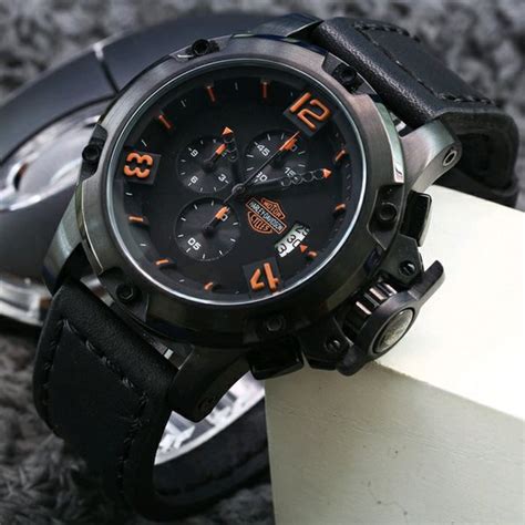 Jual Sangar Jam Tangan Sport Pria Harley Davidson Bulova Time Piece