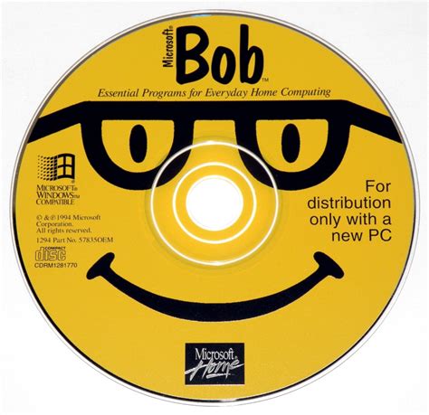 Microsoft Bob 1.00 (OEM)(CD) 1.00 - MS Bob Fans