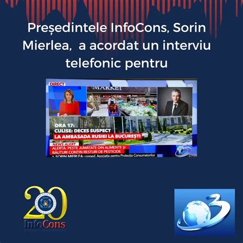 Pre Edintele Infocons Sorin Mierlea A Acordat Un Interviu Telefonic