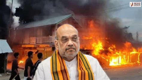 Amit Shah Holds Meetings With Manipur Cm Biren Singh Newsbharati