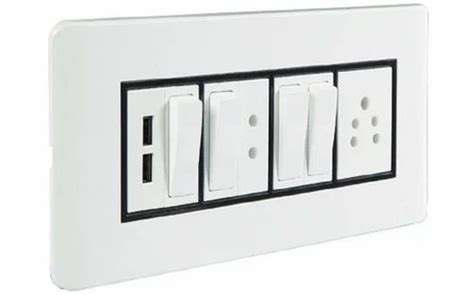 Havells Reo Ahbplcdv M Modular Switch Socket Combination Plate