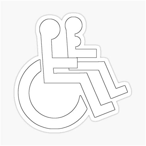 Funny Wheelchair Stickers | Redbubble