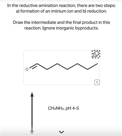 Solved In The Reductive Amination Reaction There Are Two Chegg