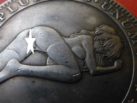 1881 Hobo Dollar Coin Sexy Naked Girl Assuming The Position Etsy