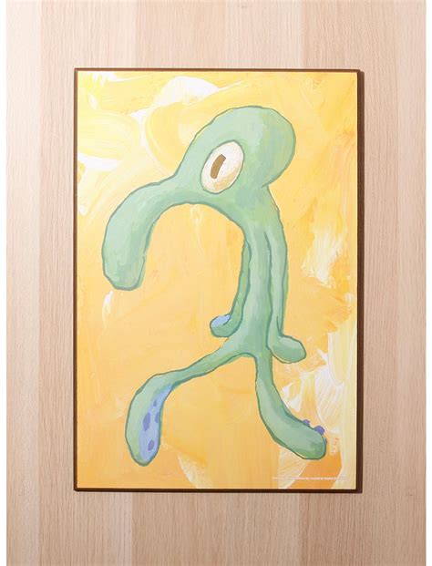 Spongebob Squarepants Squidward Bold And Brash Wood Wall Art Hot Topic